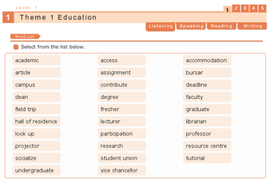 Progressive Skills Vocabulary Practice