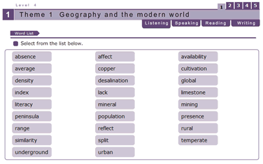 Progressive Skills Vocabulary Practice